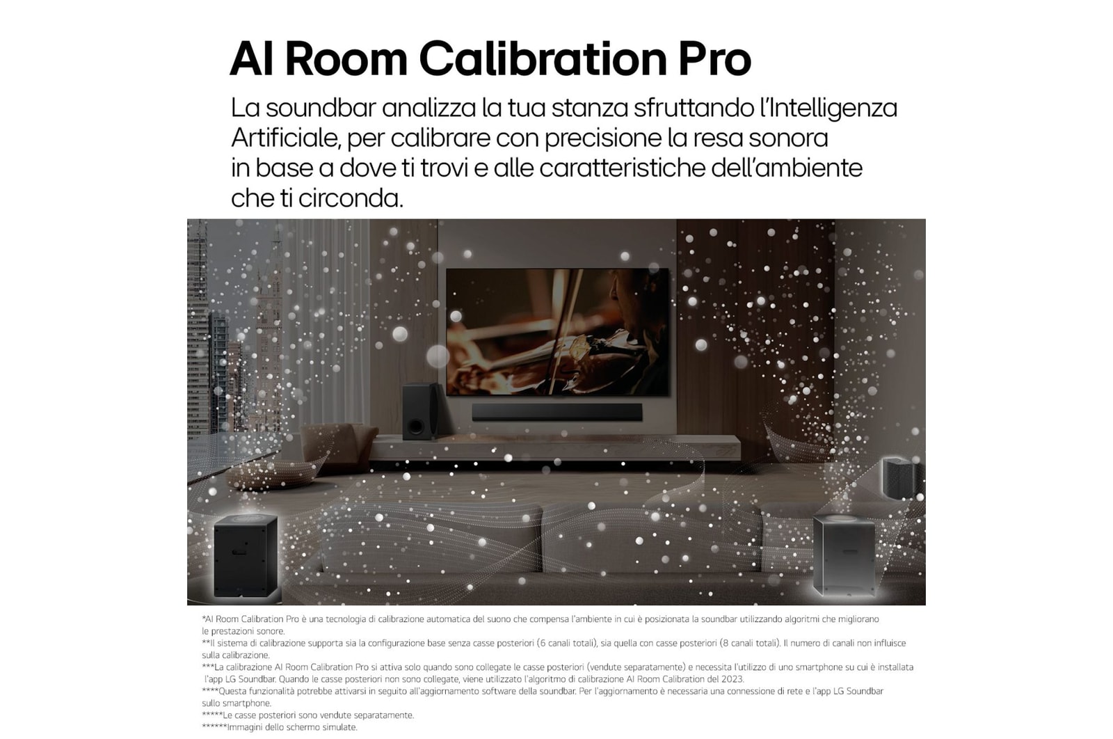 AI Room Calibration Pro soundbar SG10TY